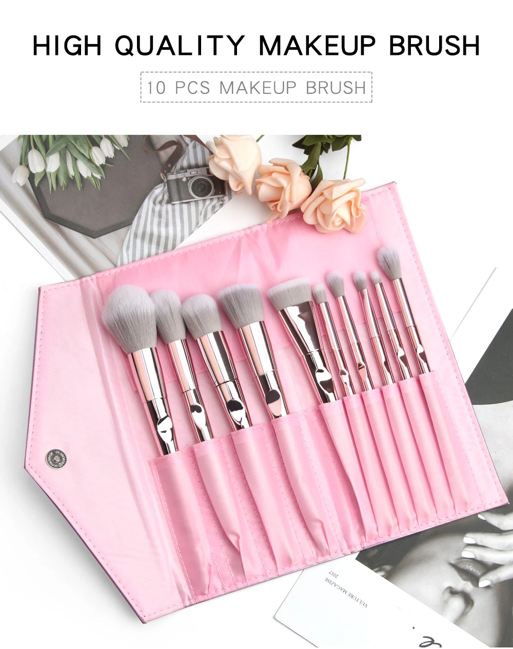 Maange PRO Makeup Brushes Set Eye Shadow Blending Eyeliner Eyelash Eyebrow Brushes