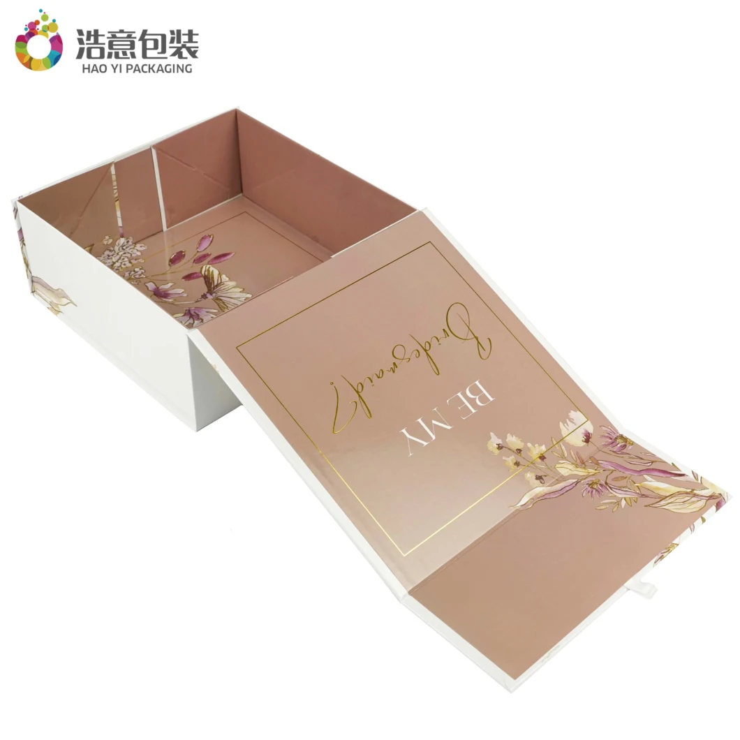 China Custom Square Foldable Cardboard Makeup Jewelry Magnetic Paper Gift Packing Box for Watch Packaging with Logo Gilding Printing for Perfume Shoe Cosmetics