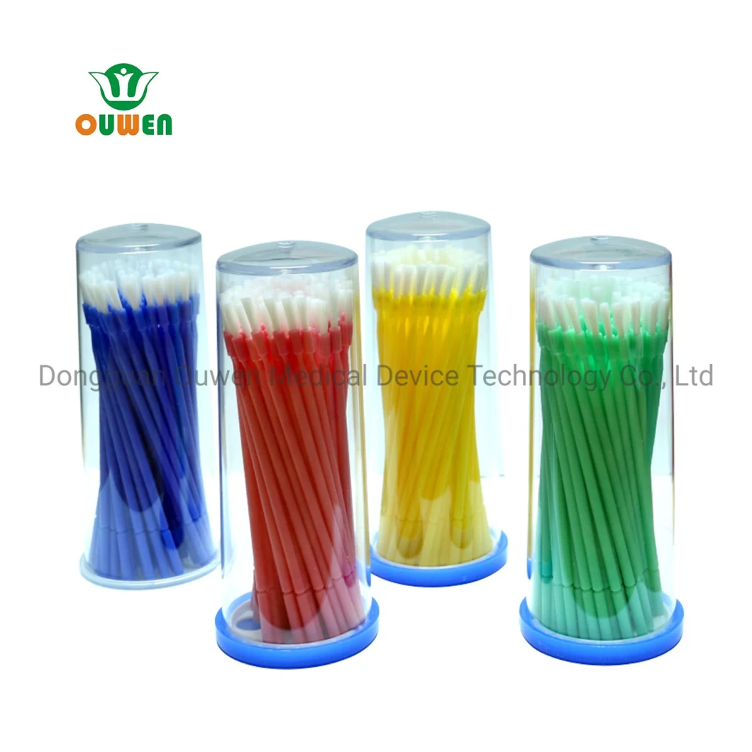 Ouwen ISO13485 CE FDA Certificates Disposable Dental Micro Brush for Make up or Dental Use