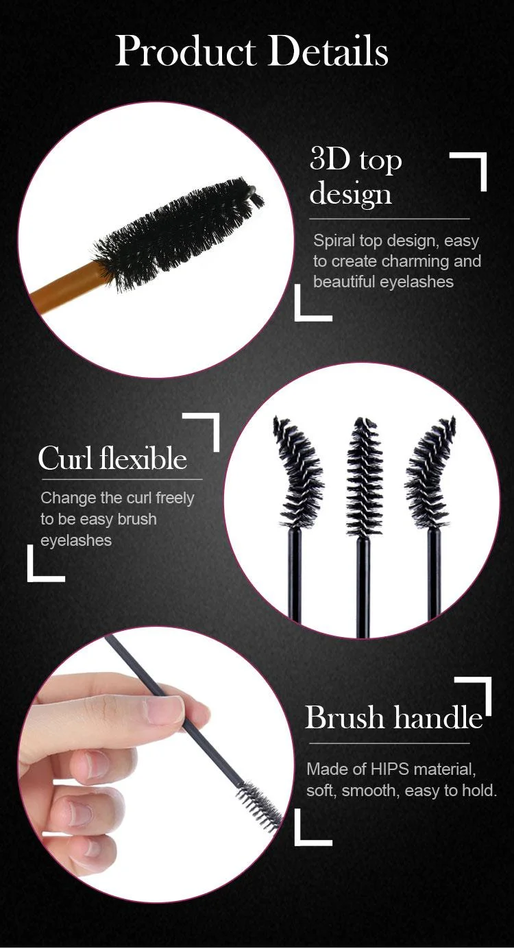 Wholesale Eyelash Extension Brush High Quality Eyebrow Brush