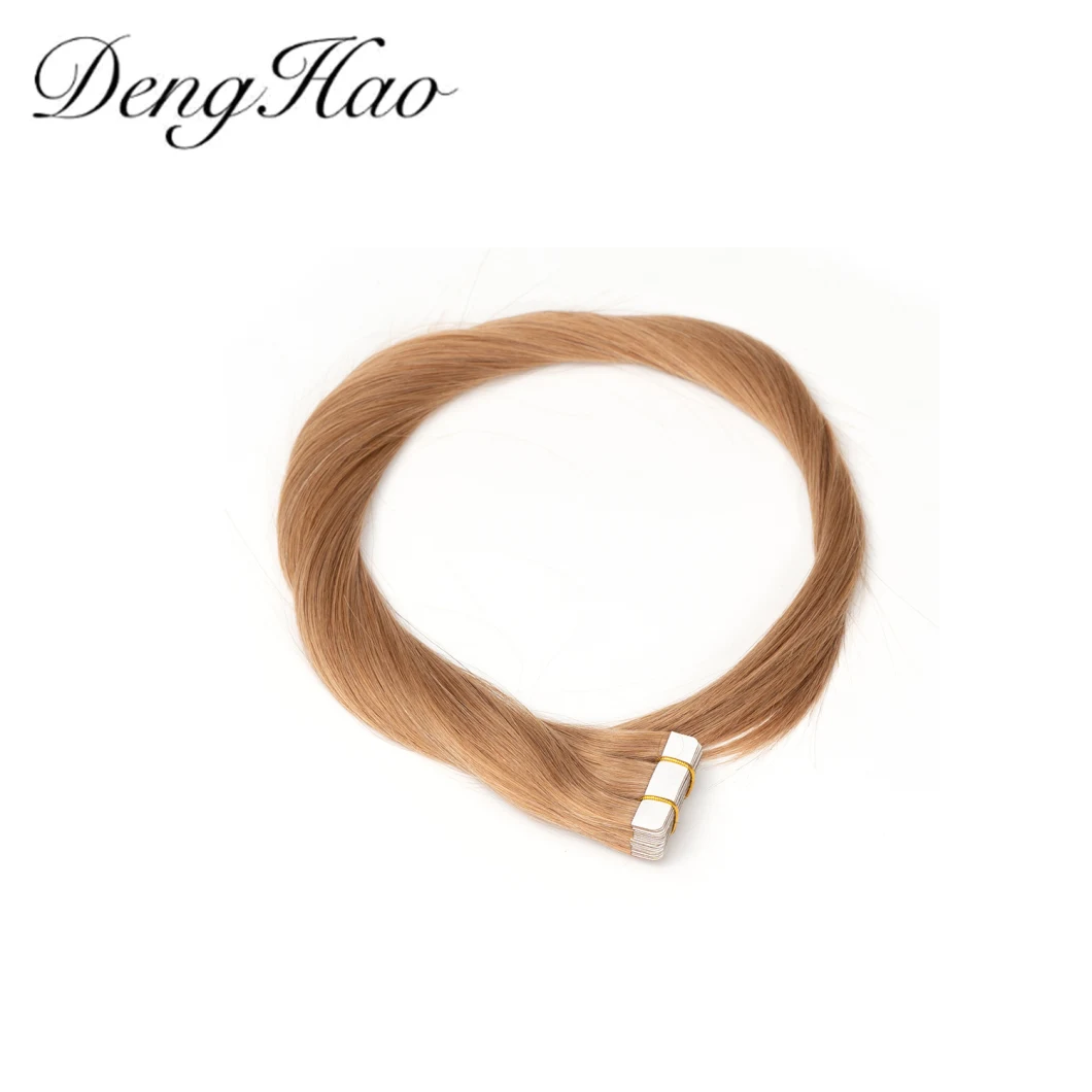 Hot Style Hair for Salon Straight European Skin Weft Tape in Remy 100% Brazilian Human Hair Extensions