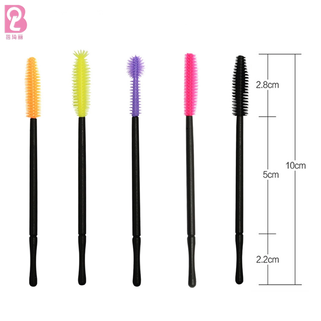 Beiqili Makeup Brush Silicone Eyelash Brushes Applicator, Disposable Mascara Wands Brush for Make up Brushes Maquillaje Eyelash Extension