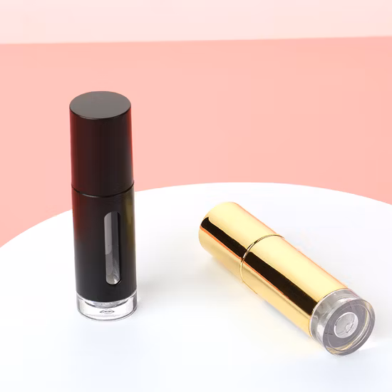 Nova Chegada Cor Personalizada Contêiner de Lipgloss Moderno Personalizado Etiqueta Privada Design de Tubo de Lipgloss de Plástico Personalizado