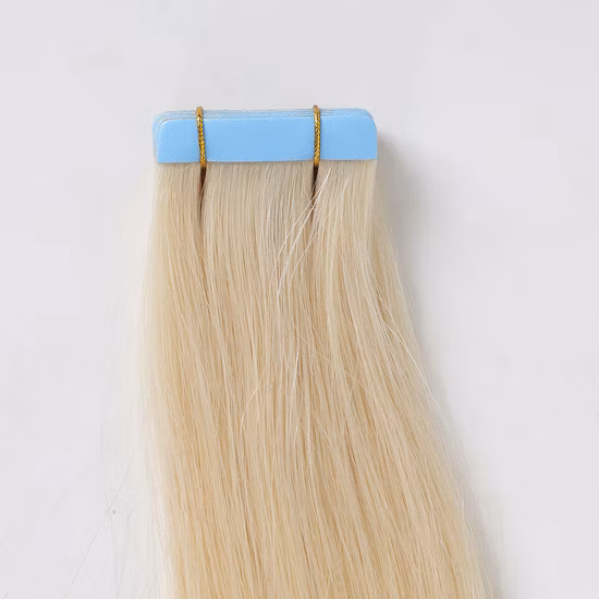 Fita de cabelo em salão de cabeleireiro humano Remy cabelo duplo desenhado pele trama balayage cabelo liso