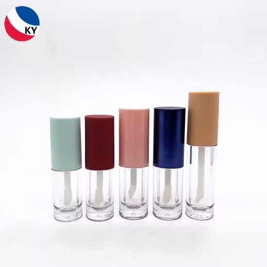 Tubo de gloss de cor personalizada 3ml 5ml com aplicador de pincel