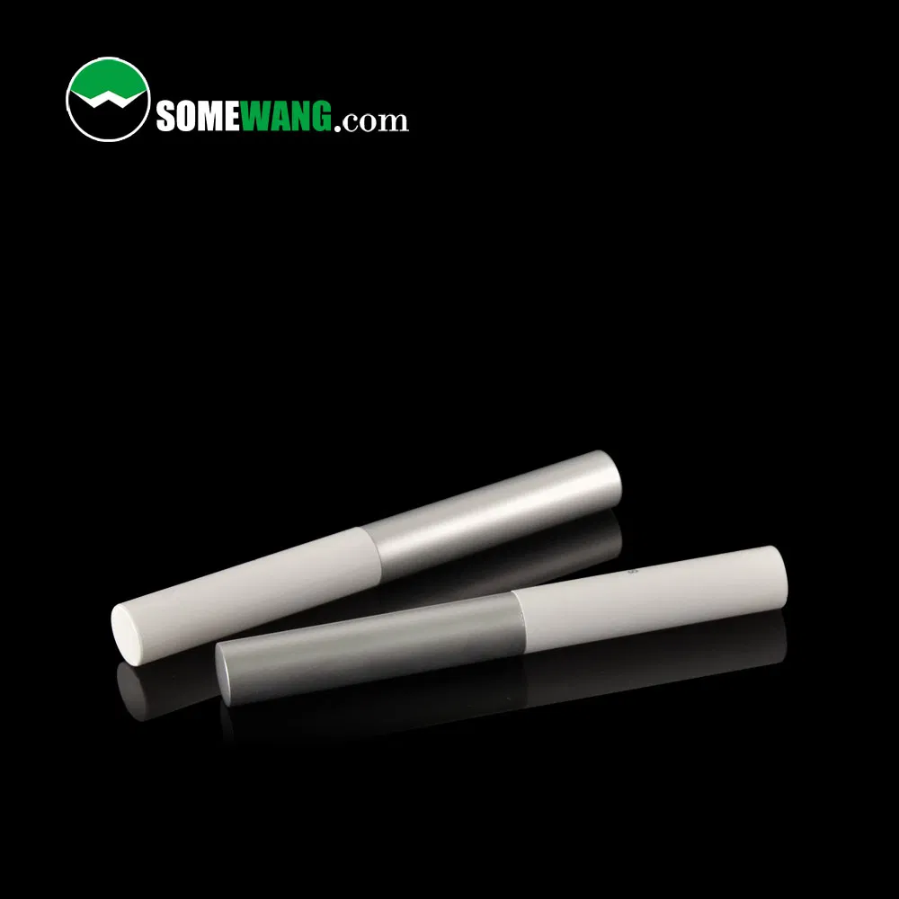 Tubo de rímel vazio transparente transparente ecológico de bambu personalizado com pincel de silicone